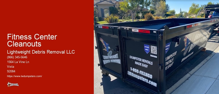 Fitness Center Cleanouts