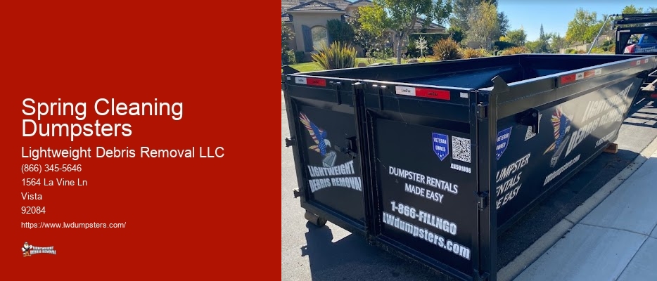 Spring Cleaning Dumpsters